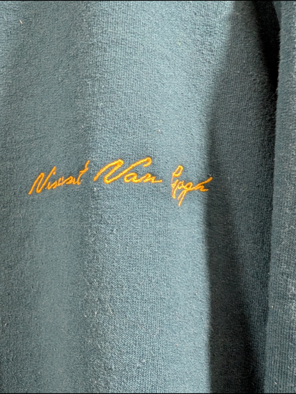 The National Gallery Vincent Van Gogh Teal Crewneck Sweatshirt - Picture 4 of 7